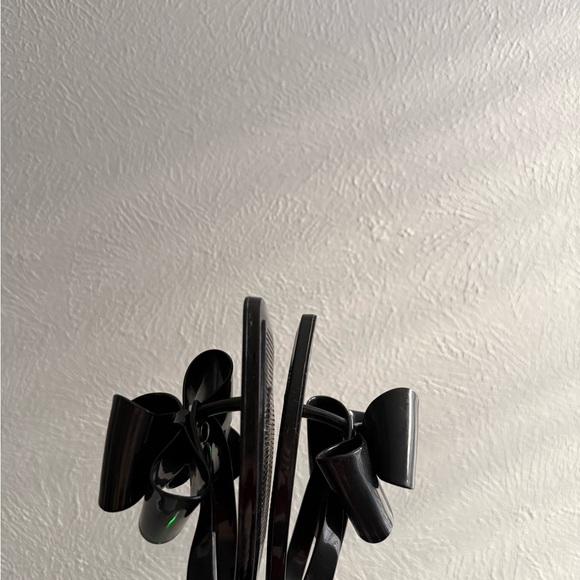 Jeffrey Campbell Jelly Black Bow Sandals - Picture 5 of 6